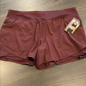 Avia Women's Maroon Athletic Shorts